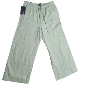 GAP Mint Green Relaxed Linen Pants NWT